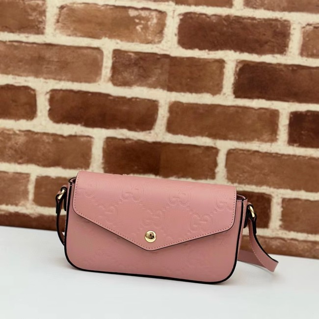 Gucci GG SUPER MINI SHOULDER BAG 781554 pink