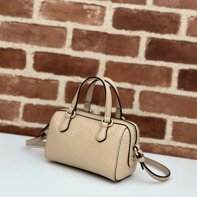 Gucci GG SUPER MINI TOP HANDLE BAG 790130 Light beige