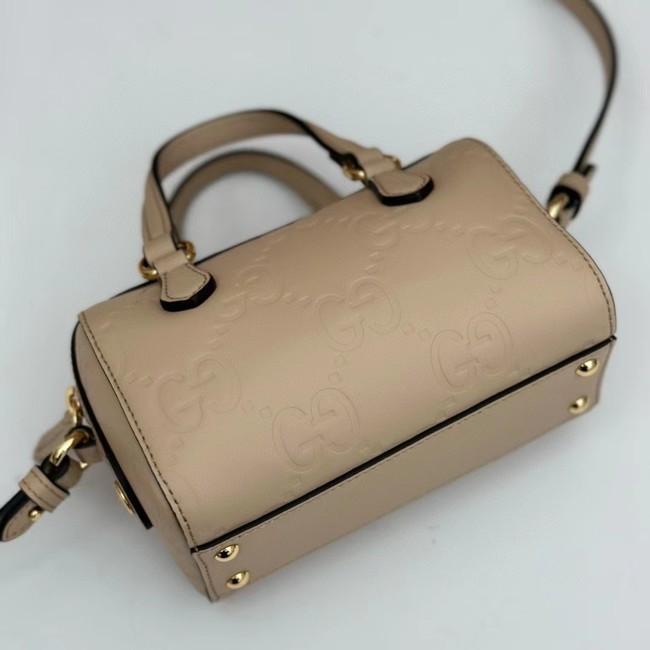 Gucci GG SUPER MINI TOP HANDLE BAG 790130 Light beige