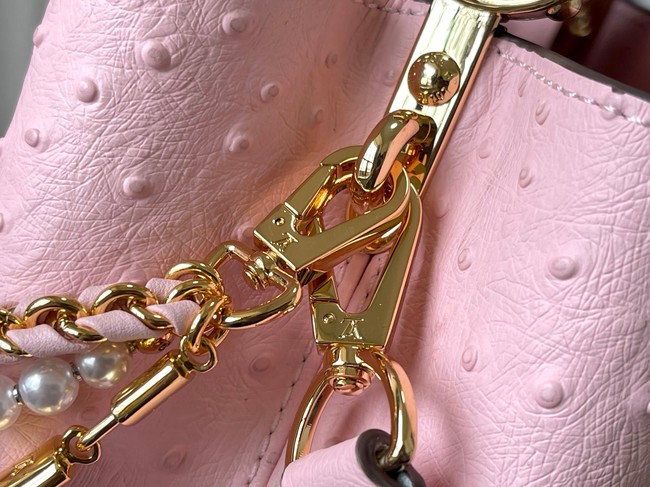 Louis Vuitton Ostrich Capucines BB M12345 pink