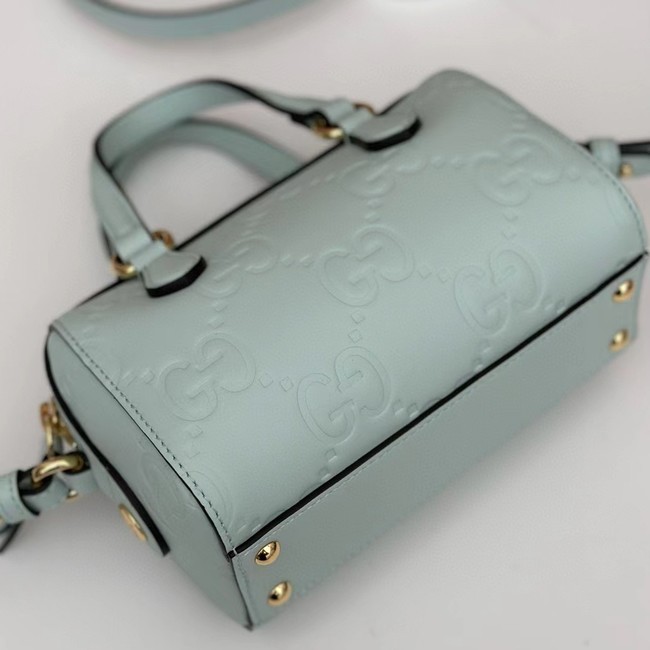 Gucci GG SUPER MINI TOP HANDLE BAG 790130 Light green