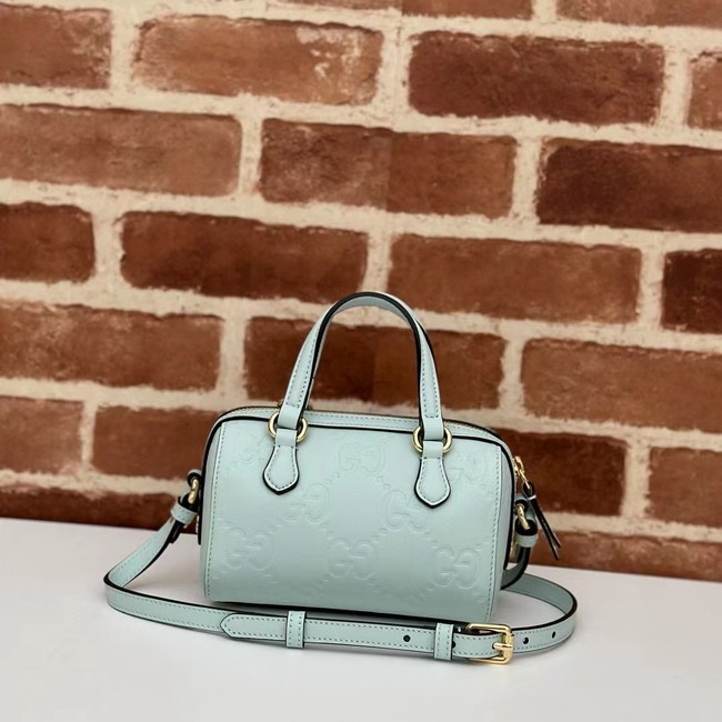 Gucci GG SUPER MINI TOP HANDLE BAG 790130 Light green