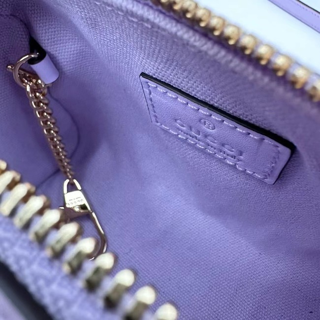 Gucci GG SUPER MINI TOP HANDLE BAG 790130 Purple