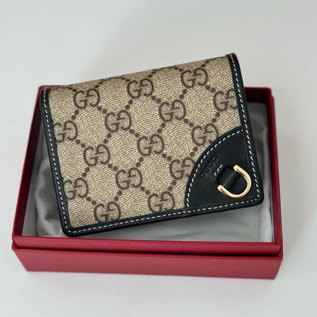 Gucci GG EMBLEM MINI WALLET 820692 black