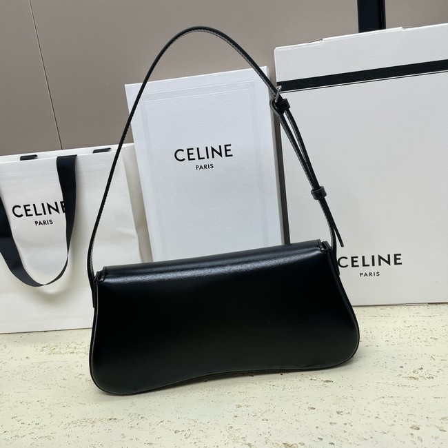 Celine MEDIUM CELINE LOLA BAG IN SHINY CALFSKIN 115533 BLBLACK