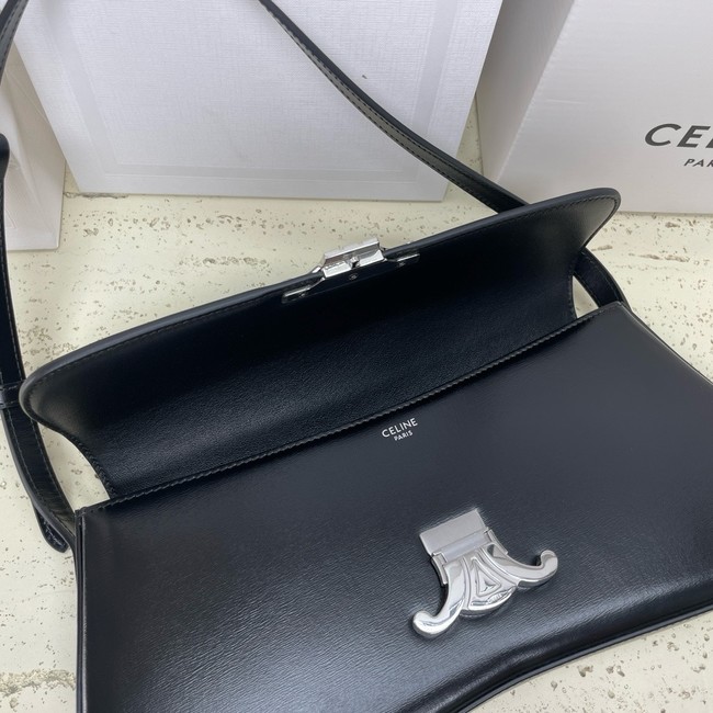 Celine MEDIUM CELINE LOLA BAG IN SHINY CALFSKIN 115533 BLBLACK