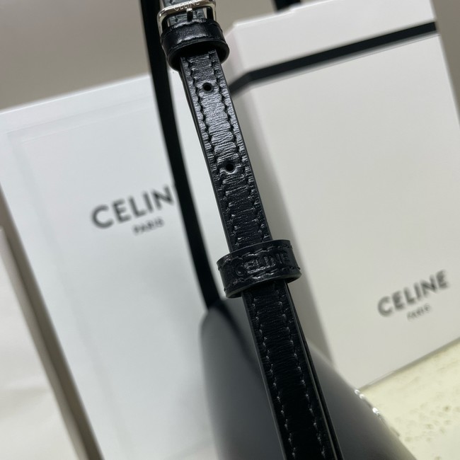 Celine MEDIUM CELINE LOLA BAG IN SHINY CALFSKIN 115533 BLBLACK