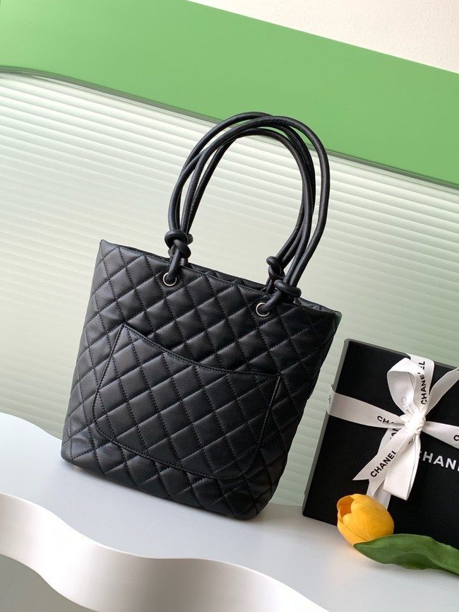 Chanel Sheepskin Shoulder Bag AS6336 black&paint