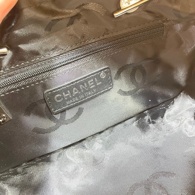 Chanel Sheepskin TOP HANDLE BAG AS8012 Apricot&black