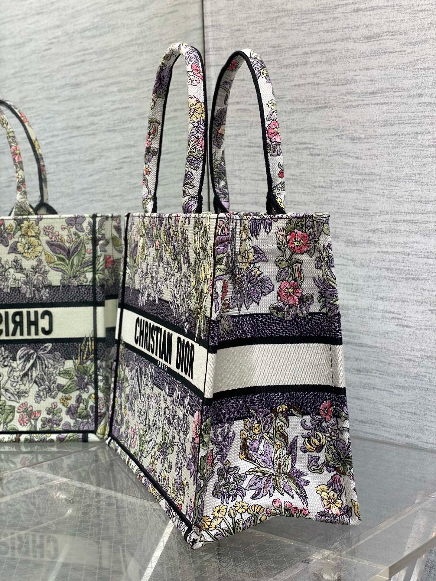 Dioramour Medium Dior Book Tote M1296ZEEV Multicolor