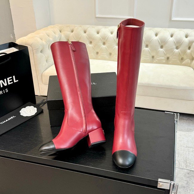 Chanel WOMENS HIGH BOOTS Heel 8CM 55854-5