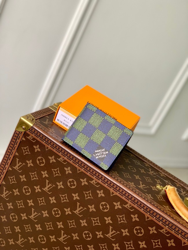 Louis Vuitton Multiple Wallet N00142 Blue Green