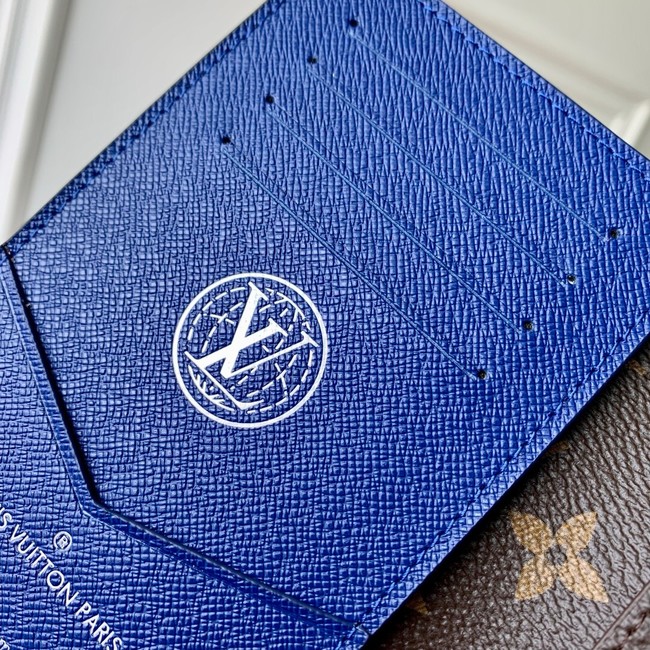 Louis Vuitton Passport Cover N00168 Blue Green