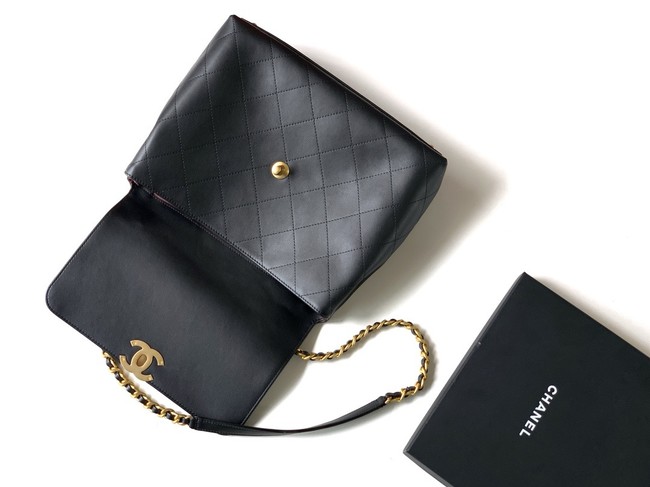 Chanel Medium FLAP BAG WITH TOP HANDLE AS5542 BLACK