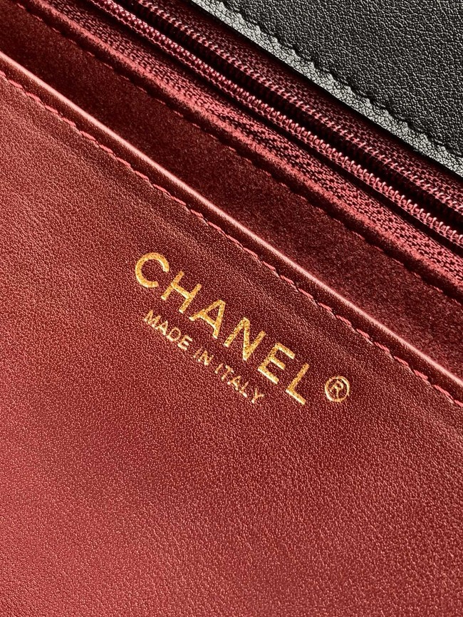 Chanel Medium FLAP BAG WITH TOP HANDLE AS5542 BLACK