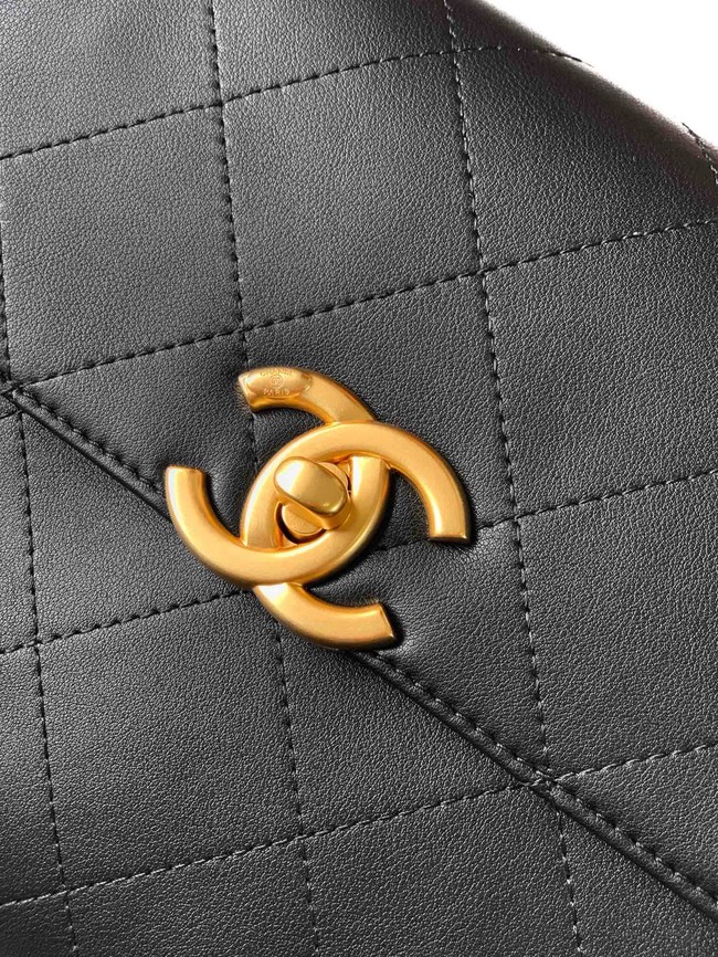 Chanel SMALL FLAP BAG WITH TOP HANDLE AS5541 BLACK