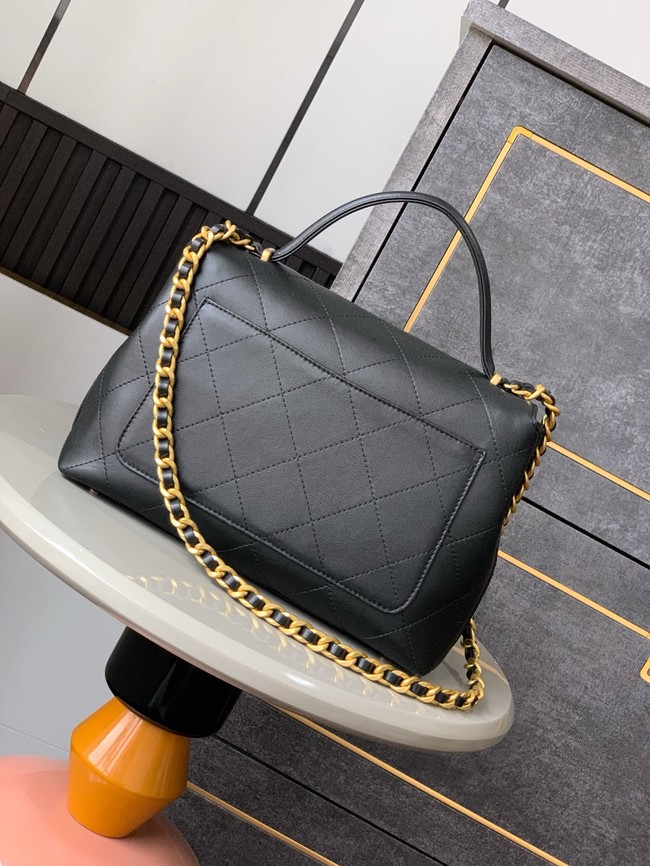 Chanel SMALL FLAP BAG WITH TOP HANDLE AS5541 BLACK