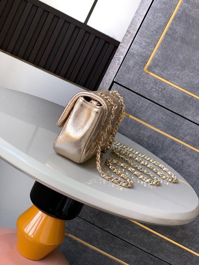 Chanel CLASSIC Original Lambskin 11.12 HANDBAG AS6564 gold