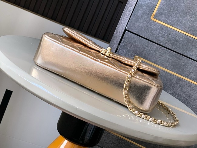 Chanel CLASSIC Original Lambskin 11.12 HANDBAG  AS6565 gold