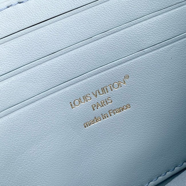 Louis Vuitton NEW Wallet On Chain LV Bloom M14581 Azur