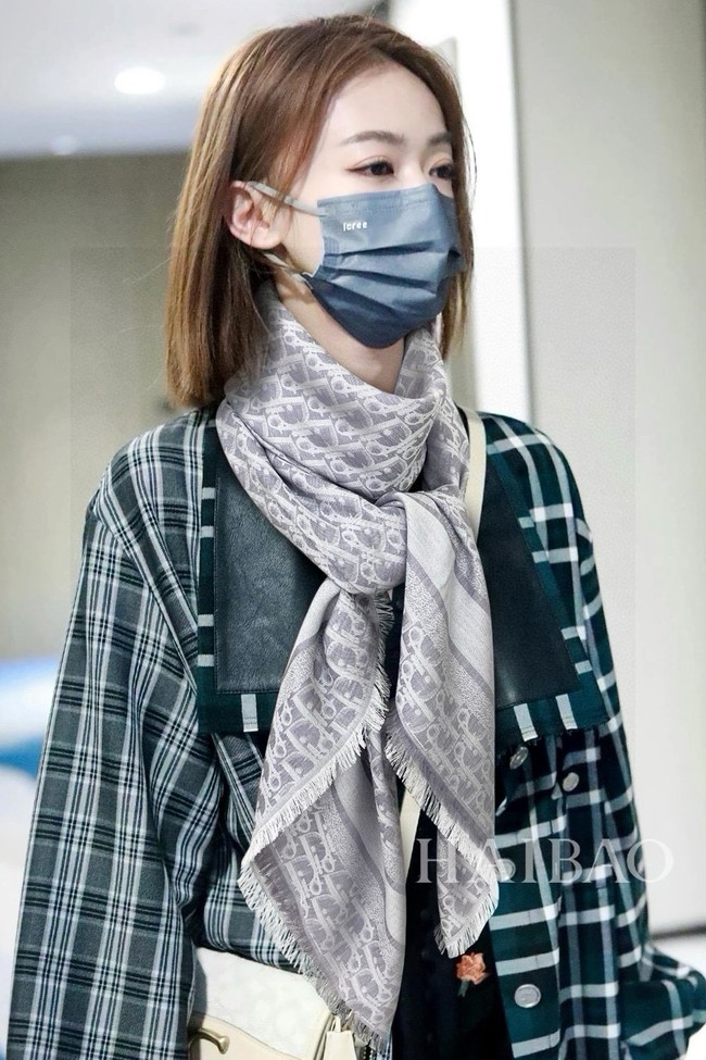 Dior Oblique Shawl Rosewood Pink Cashmere and Silk Jacquard KY078