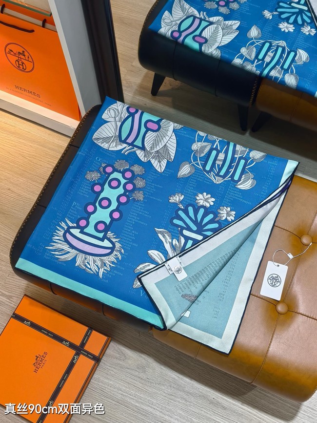 Hermes 90 Square Scarf Silk Twill KY159