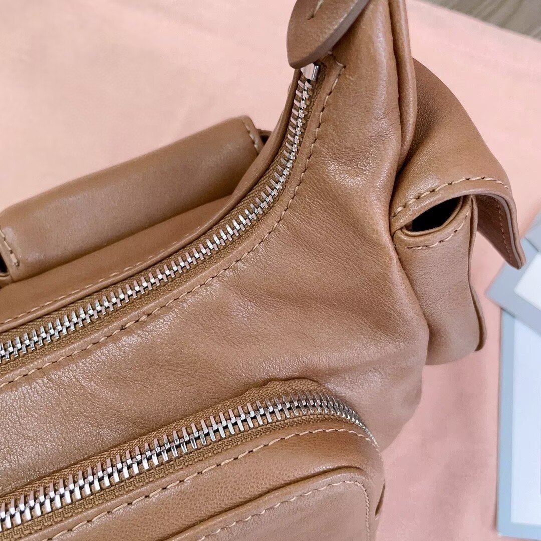 MIU MIU Original Leather Top Handle Bag 5BC146 Brown MIU MIU Original Leather Top Handle Bag 5BC146 Brown