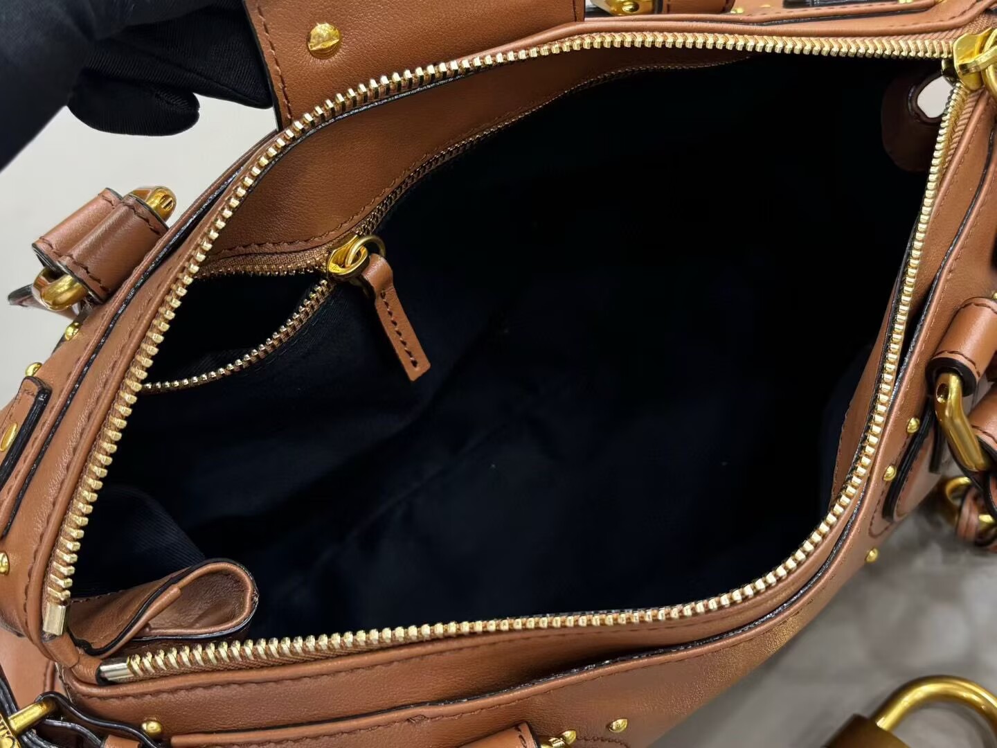 Chloe Original Leather Handle Bag C63202 Brown