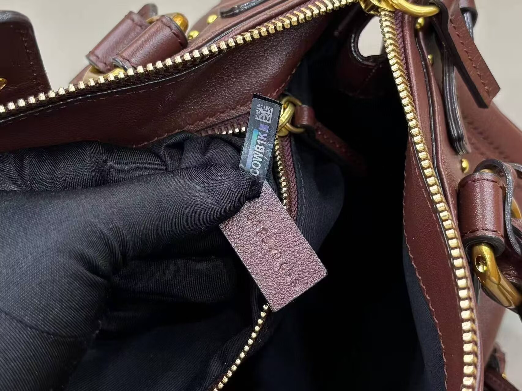 Chloe Original Leather Handle Bag C63202 Coffee Brown