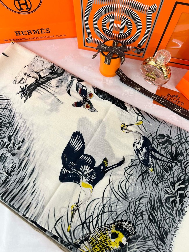 Hermes Shawl Cashmere and Silk 06396