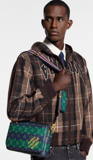 Louis Vuitton Trio Messenger M26026 Blue Stripes Louis Vuitton Trio Messenger M26026 Blue Stripes