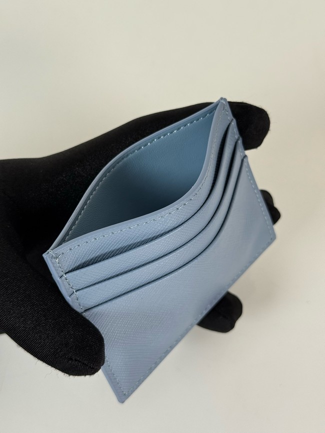 Prada Card Holder 1MC025 blue&gold