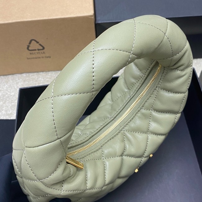 Saint Laurent ICARINO in quilted nappa 851689 light green