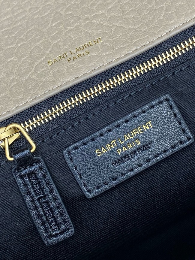 Saint LaurentCALYPSO SMALL IN GRAINED LAMBSKIN 734153 BEIGE