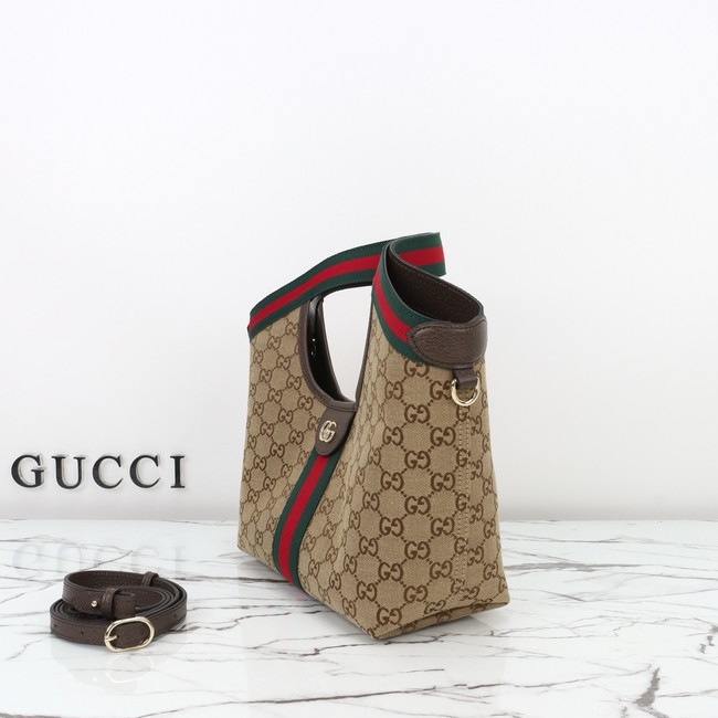 Gucci Giglio small tote bag 860845 beige and brown GG canvas