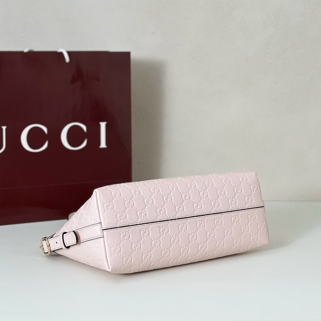 Gucci GG Emblem medium shoulder bag 847449 pink