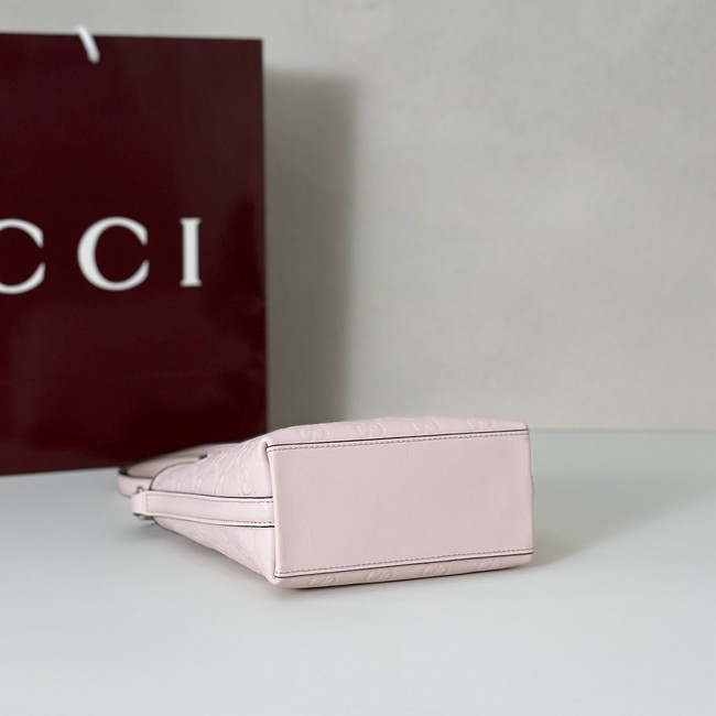 Gucci GG Emblem nano bucket bag 847090 pink