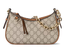 Gucci GG Emblem small shoulder bag 847447 brown Gucci GG Emblem small shoulder bag 847447 brown