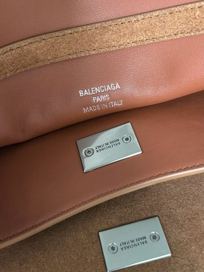 Balenciaga Rodeo Mini Handbag suede calfskin 795456 tan