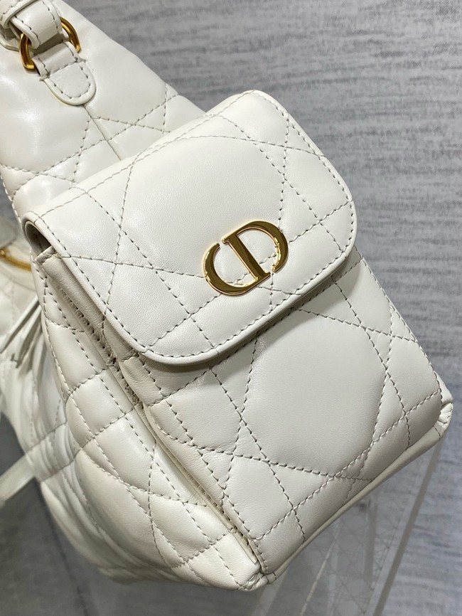 Dior Medium D-Dream Bag Macrocannage Lambskin M6323UU Latte