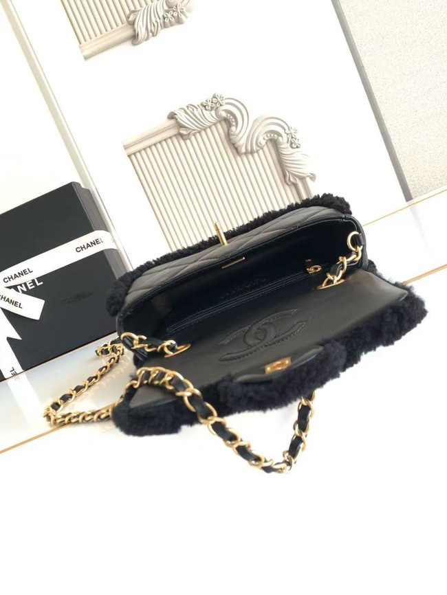 CHANEL mini Shoulder Bag Lambskin AS5148 black