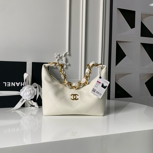 Chanel Hobo Handbag AS5837 white