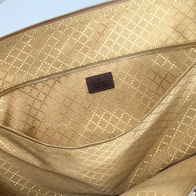 Gucci GG Supreme canvas Hobo Top Handle Bag 864485 Apricot