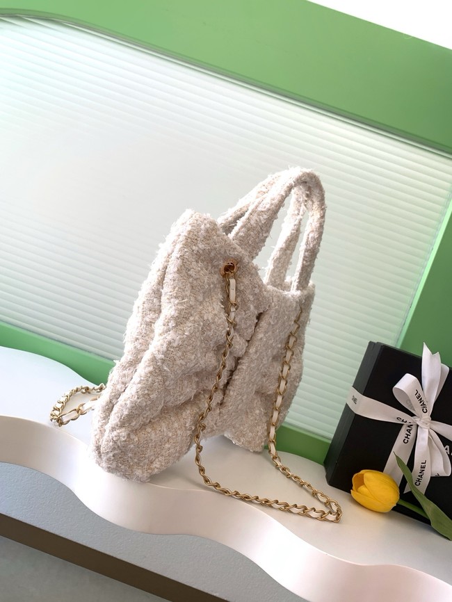 Chanel Bow Bag AS5851 Beige & White