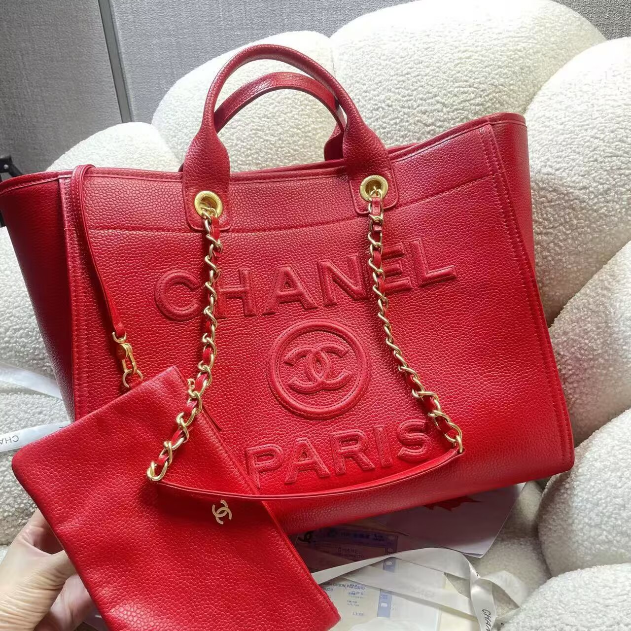 Chanel Original Leather LARGE SHOPPING BAG A66941 Red Chanel Original Leather LARGE SHOPPING BAG A66941 Red