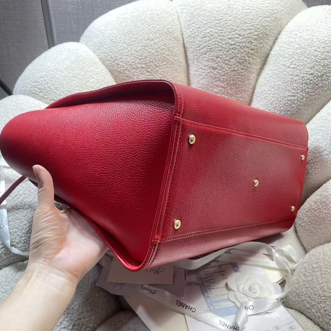 Chanel Original Leather LARGE SHOPPING BAG A66941 Red Chanel Original Leather LARGE SHOPPING BAG A66941 Red