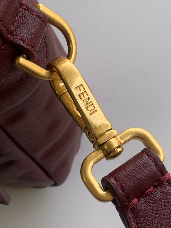 Fendi Baguette Medium Bag 8BR600 burgundy