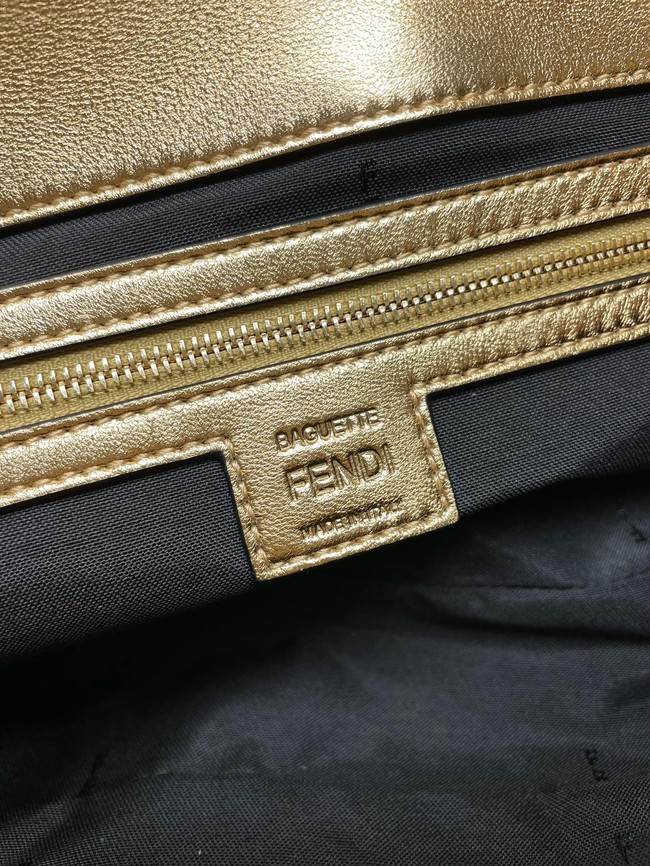 Fendi Baguette Medium Bag 8BR600 gold