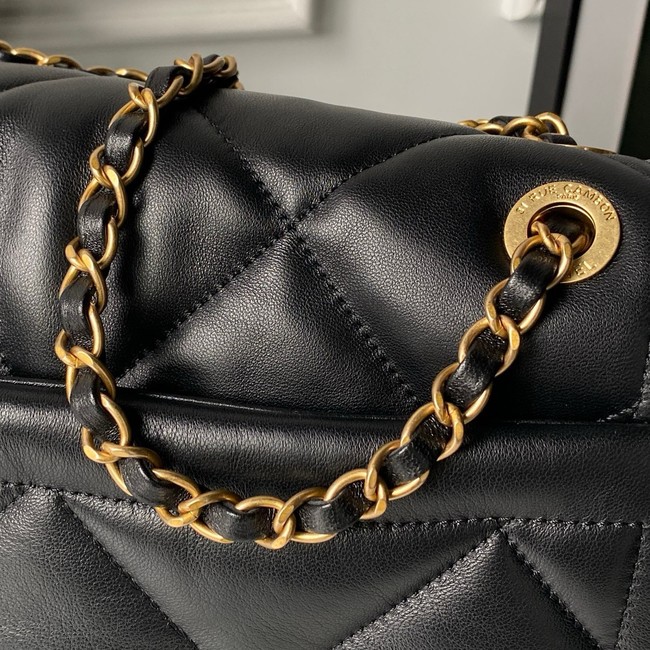 Chanel Lambskin Maxi Flapbag AS5734 black