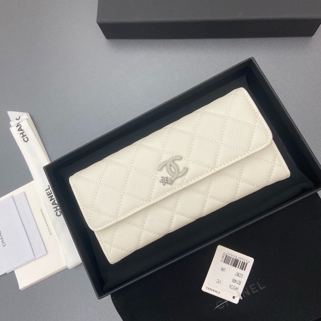 Chanel Long Flap Wallet AP3724 Cream